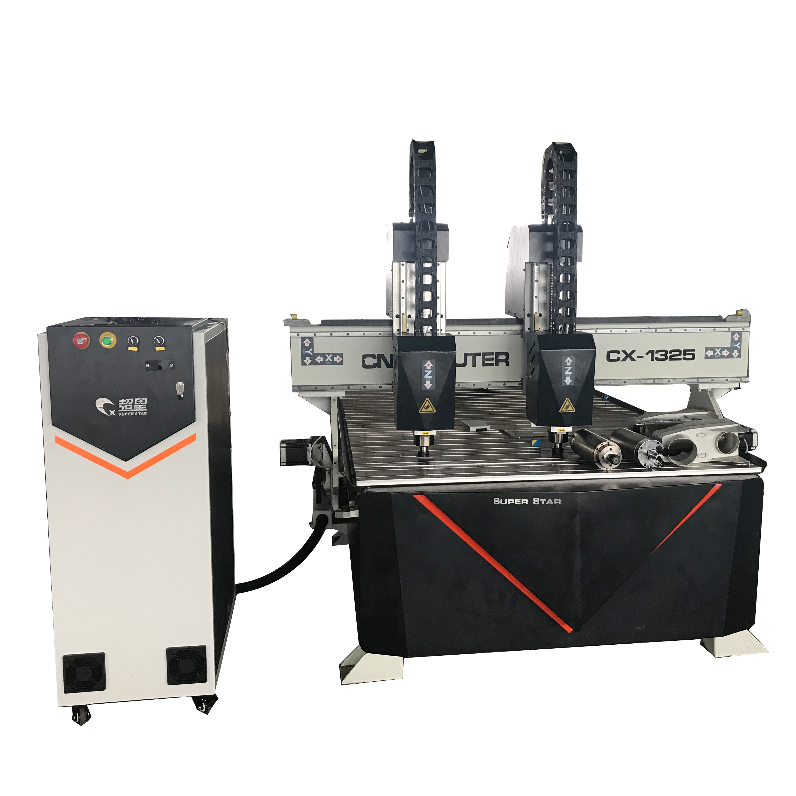 Superstar CNC CX - Máquina de corte/grabado para carpintería de dos cabezales